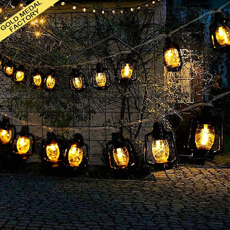 Fairy Lights Led String Light Battery Operated Kerosene Lamp Bedroom Wedding Ramadan Decorations Muslim Lanterns Fairy Lights