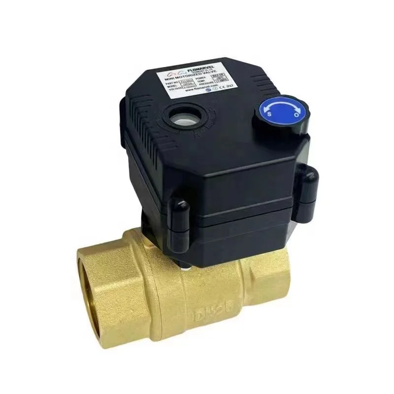 FH series motorized ball valve stainless steel brass electric actuator ball valve 12v 24v 5v 110v 220v for smart home