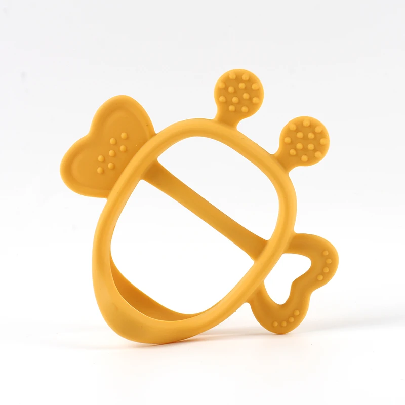 Wholesale Animal Baby Silicone Teething Toys Cute Teethers Bpa Free Silicone Bee Teether Baby Teether Toy Food Grade Silicone
