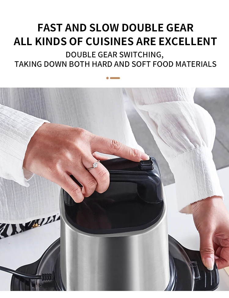 Yam Pounder Machine 6L Meat Chopper Fufu Pounding Blender Portable Multifunction Electric Meat Grinder