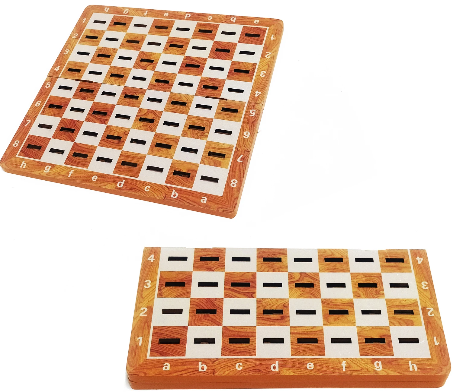 Wooden Chess Games Portable Folding Chess Board Childhood Wooden Chess Game Set