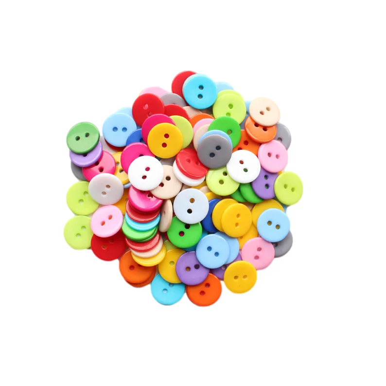 Regular Design Buttons Color Customized Style Broadside Plastic Button For Clothes