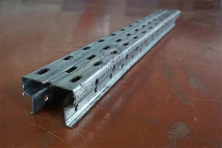 IRONSTAR C Section Bracing Omega Profile Storage Rack Upright Post Roll Forming Machine hot sale in Egypt