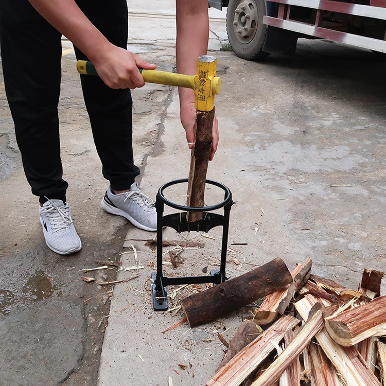 Forestry machinery manual fast log splitter wedge  kinetic machine wood log splitter firewood processor for wood HR-PC-C2