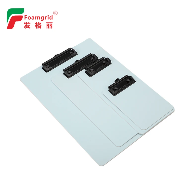 Custom printing Flexible PP Foam Clipboard With Metal Clip