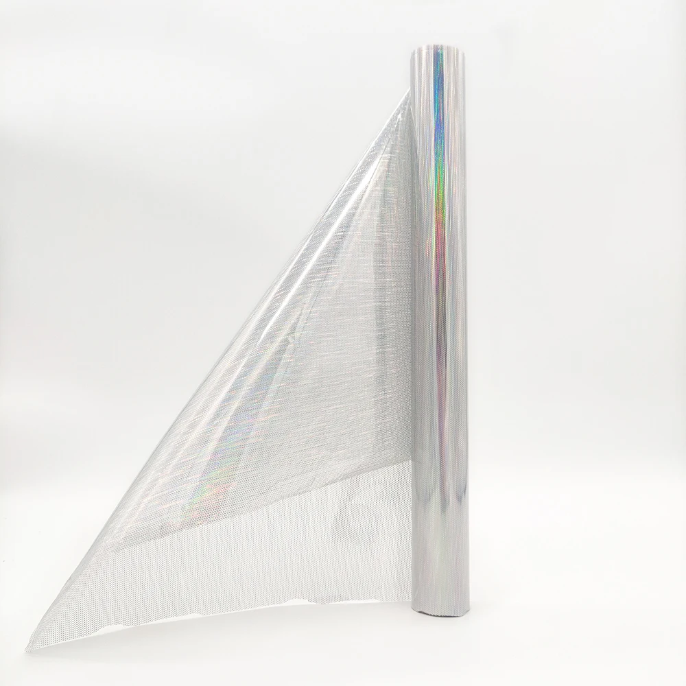 Бесплатный образец голографическая цветная голографическая Лазерная теплопередающая пленка для кожи