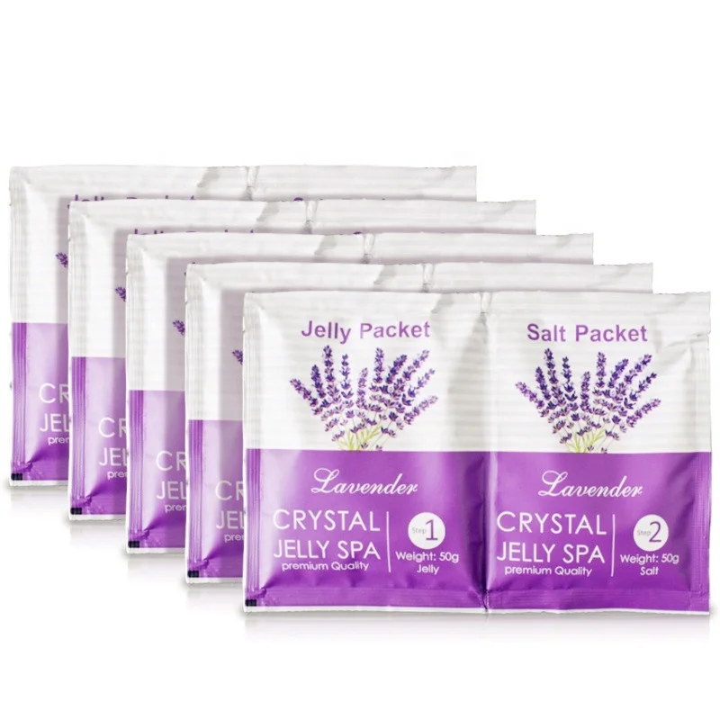 Foot Spa Lavender Crystal Jelly Salt Powder Soften Whiten Foot Bath Salt Diy Cool Jelly Gel Pedicurehelly Pedicure