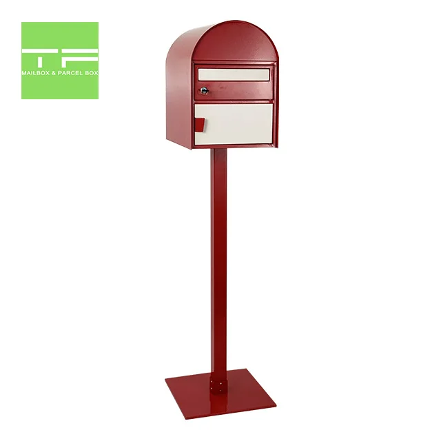 Custom modern mailbox newspapers outdoor standing mail box