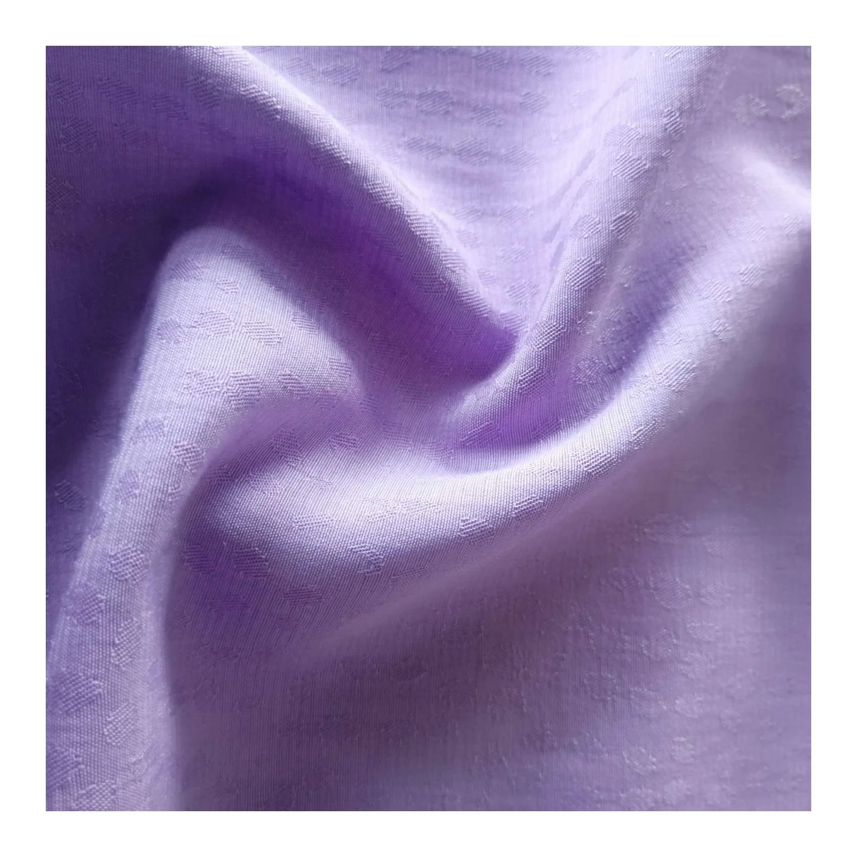 Like cupro fabric smooth and soft handfeel jaquard woven fabric polyester rayon fabric for women sleepwear blouse dress