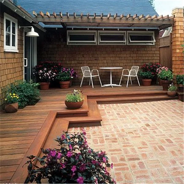 Ecological Solid Composite Wood Easy Install WPC Outdoor Floor system