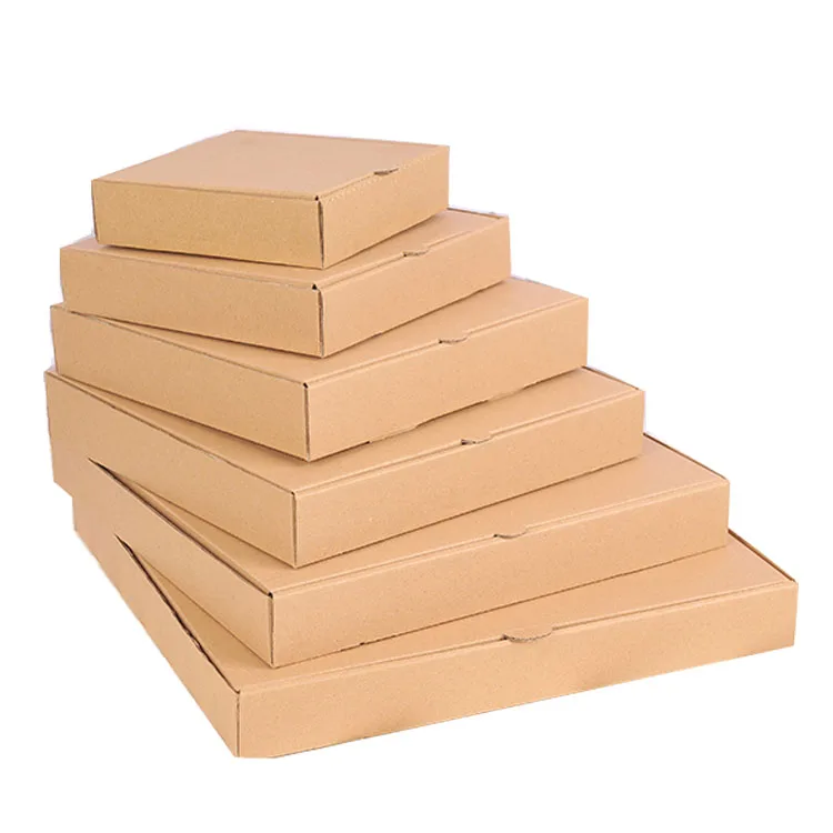 
Kraft Paper Color 6 Inch No Printed Pizza Box 