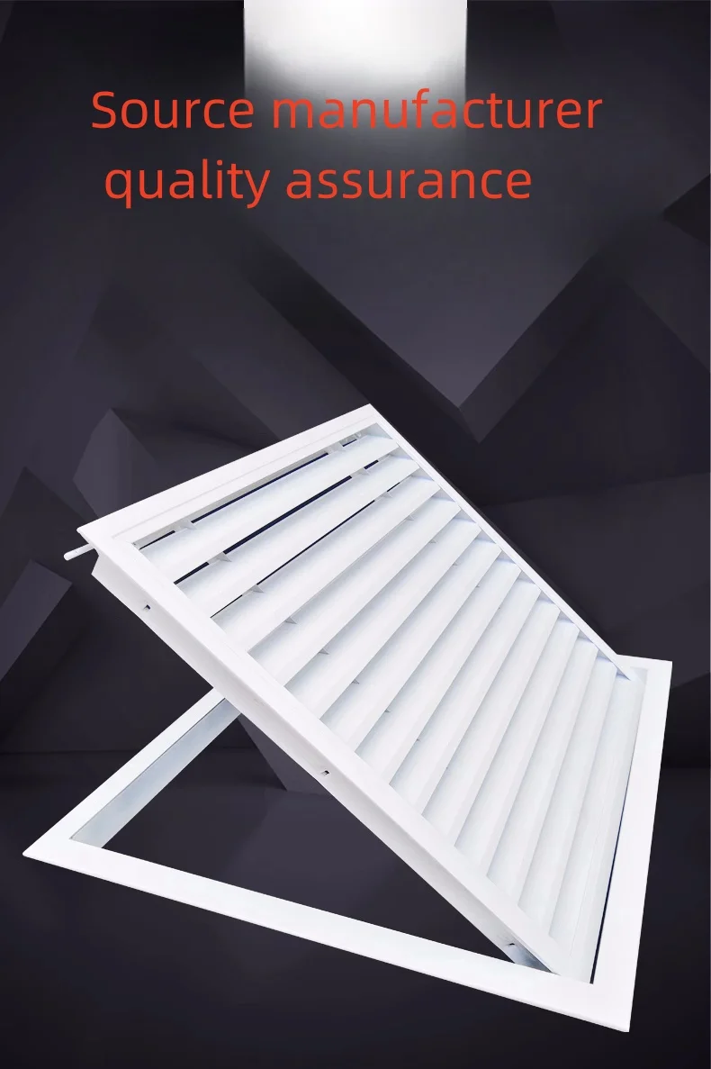 Aluminum Return Air Grille With Metal Screen Air Filter Floor Register Vent