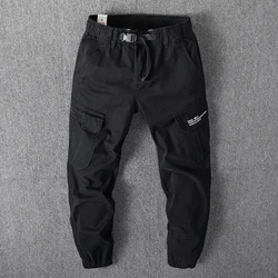 Fashion pocket design 100% cotton Camouflage cargo casual pants for men