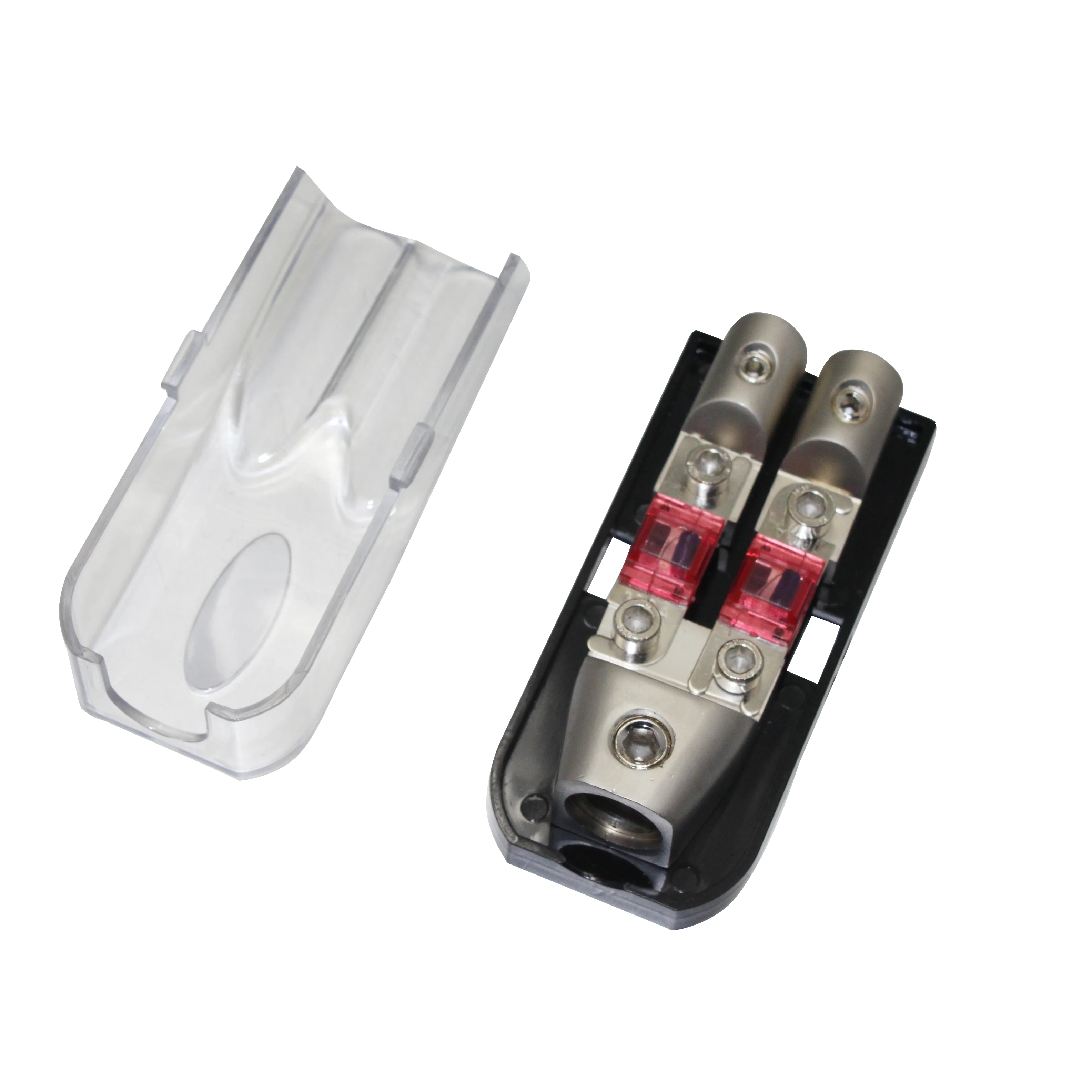 AFS Fuse Fused Distribution Block one 0GA in two 4GA out fuse holder