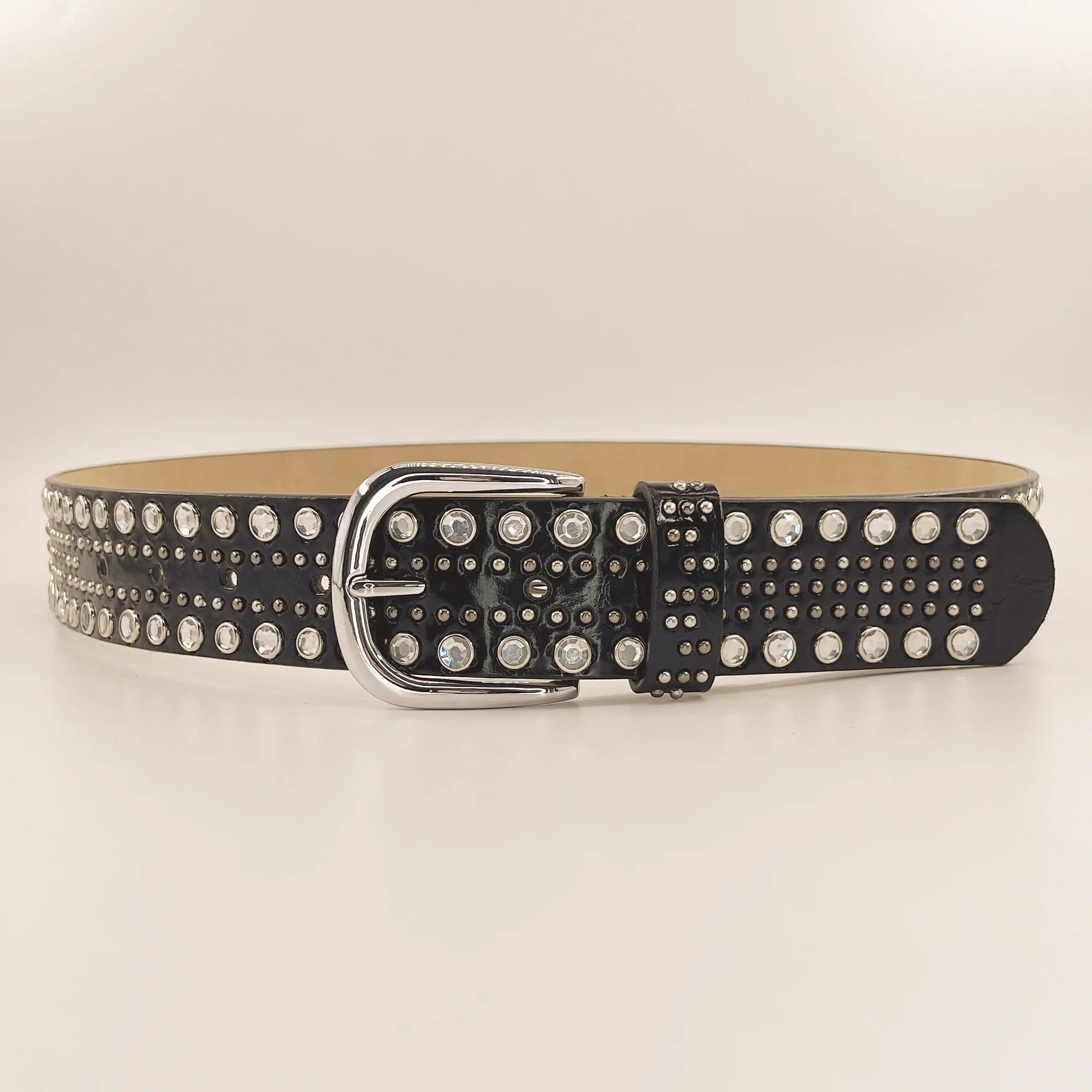 Ladies Custom Belt Fashion Western Studded Punk Rock Belt Jeans Decoration Belt