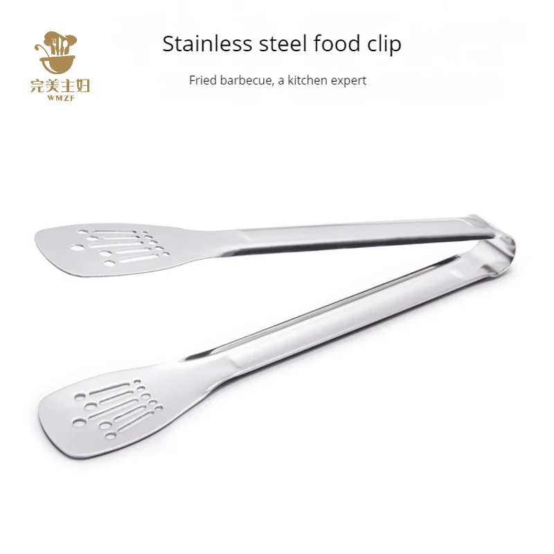 New stainless steel food clamp supplies thickened multi-purpose buffet barbecue steak Tong 9 Inch bread clip