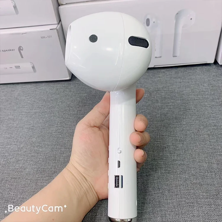 Giant headset wireless speaker MK101 Bigger tws  earbuds with Radio TF card huge earphones  multifunctional  speaker earbuds