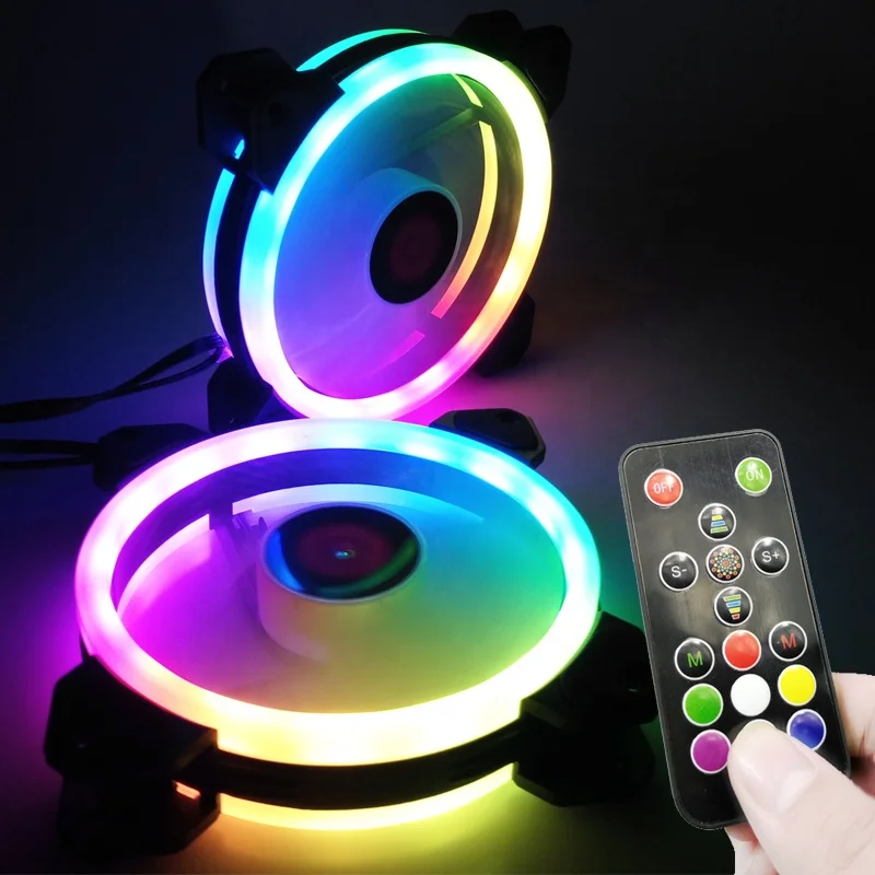 HOT SALE sunshine RGB fan 120mm computer case fan  PC cooler cooling fan  with controller
