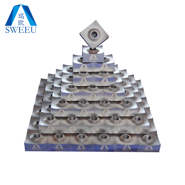 2022 Tyre Shredder Blade Tungsten  Carbide Shredder Blades Single Shaft Shredder Blades