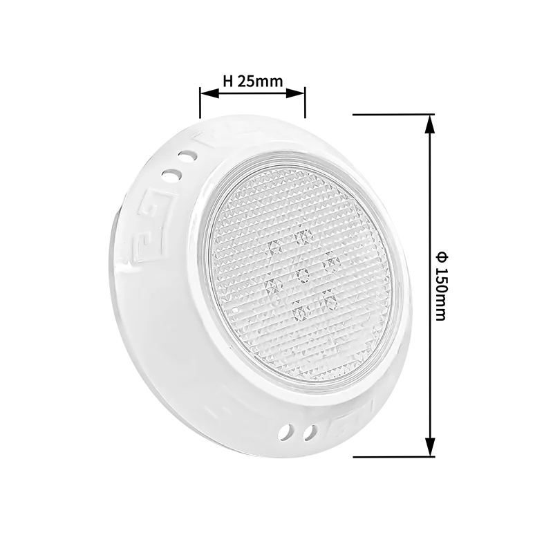 Refined 6 inch 12V AC LED Color Changing Underwater Pool Lights Spa Lights for Inground Small Wet Niches Pool Spa Light Replace