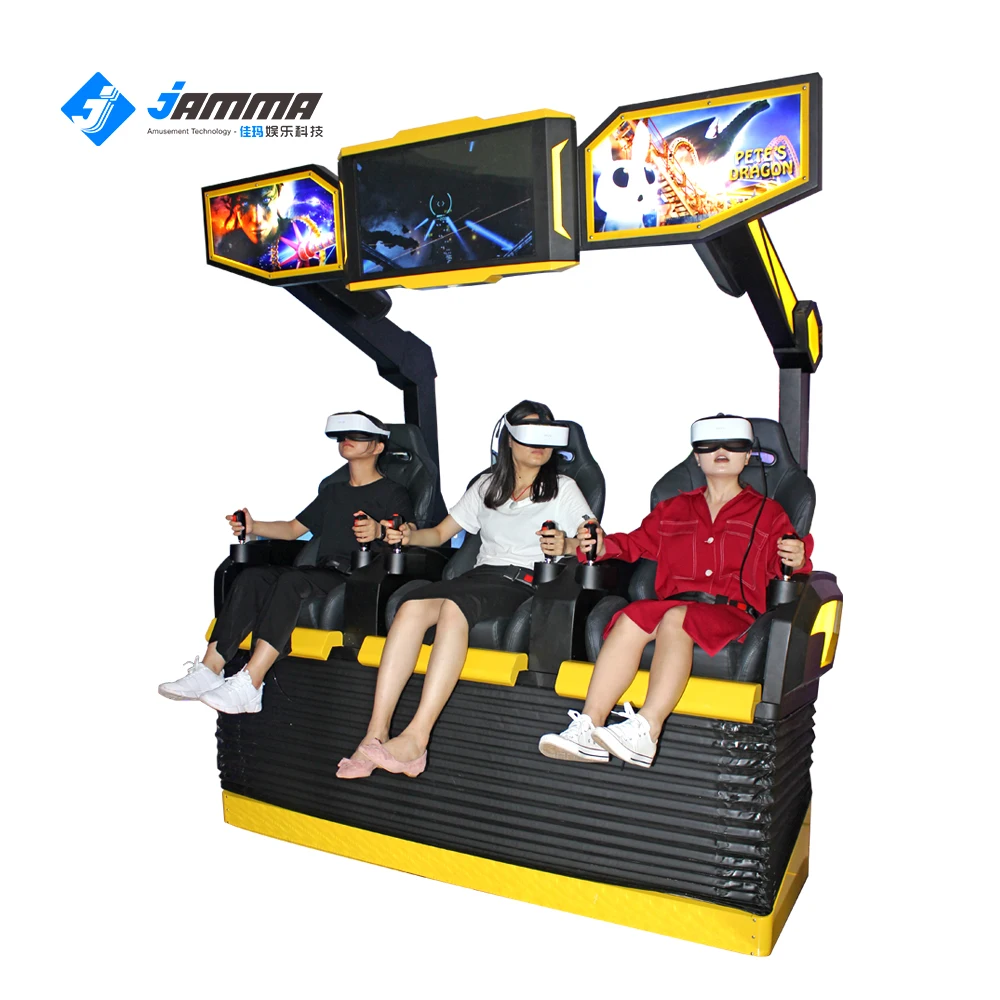 3 игрока 9D Виртуальная реальность кинотеатр VR симулятор игры Новейшие Крытый парк развлечений аттракционы спецэффекты монета