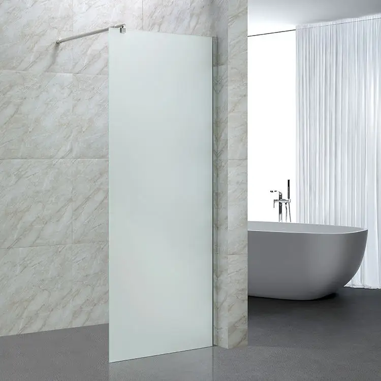 Frameless frosted Tempered Glass Walk In Shower Screen