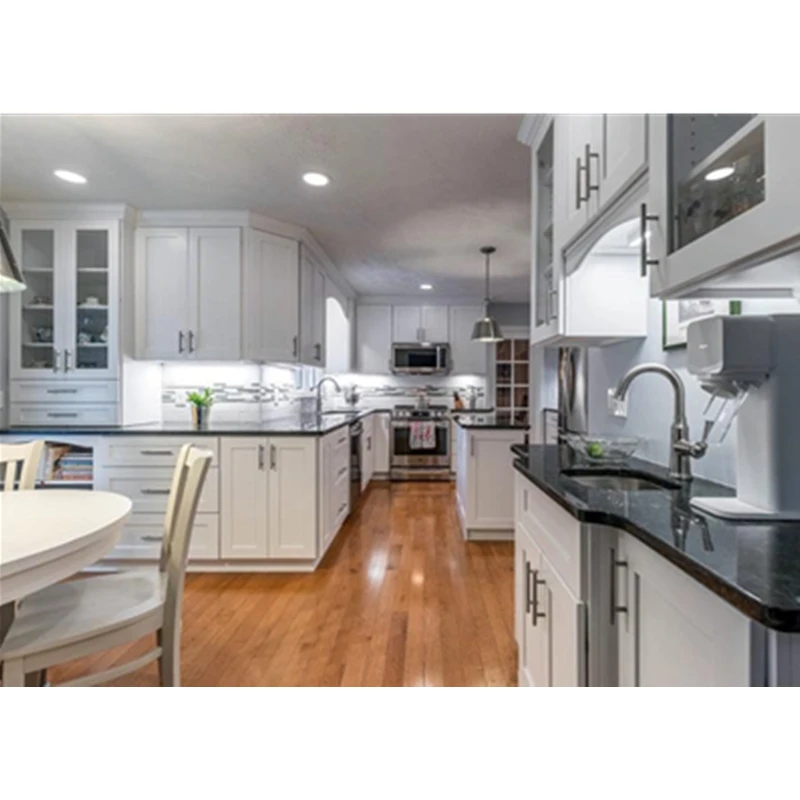 CBMmart American Style Origin Color Nature Solid Wood Clear Paint Custom Made Kitchen Cabinets