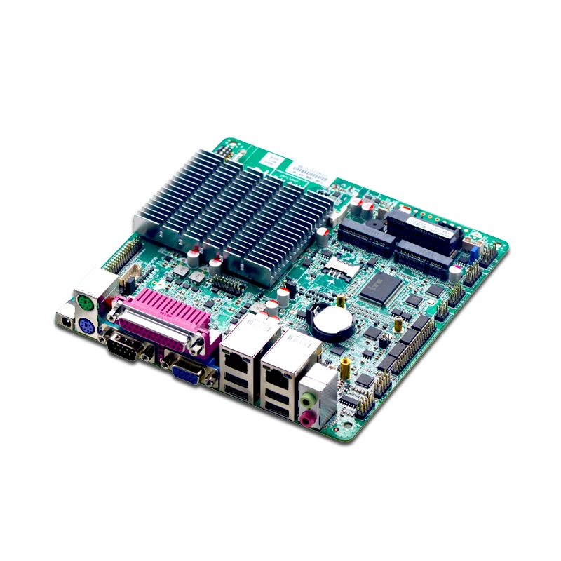 X86 J1900 Processor 4 Core Dual Ethernet Pos Mainboard Mini Itx Fanless Advertising Machine Motherboard