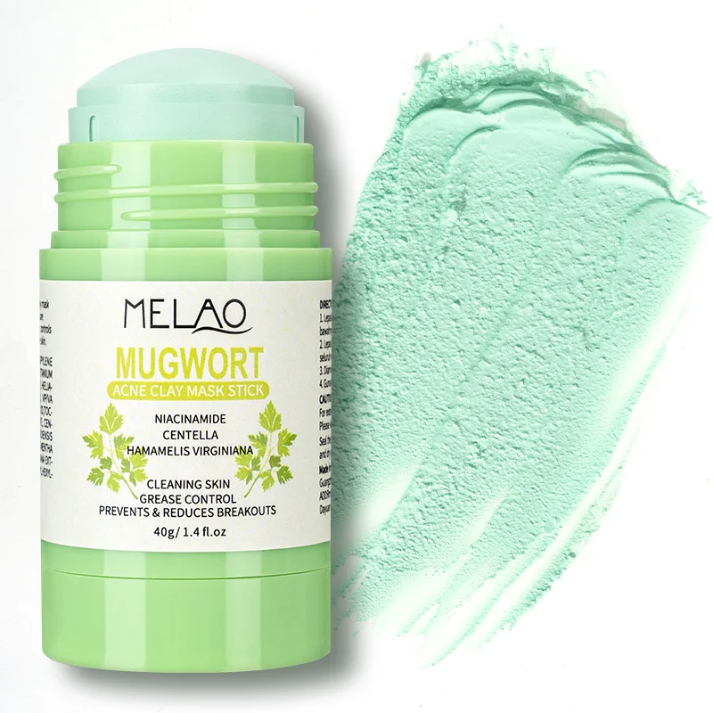 Custom Face And Body Reduce Blackheads Pore Cleaning NatureTreatment Mugwort Acne Clay Mask