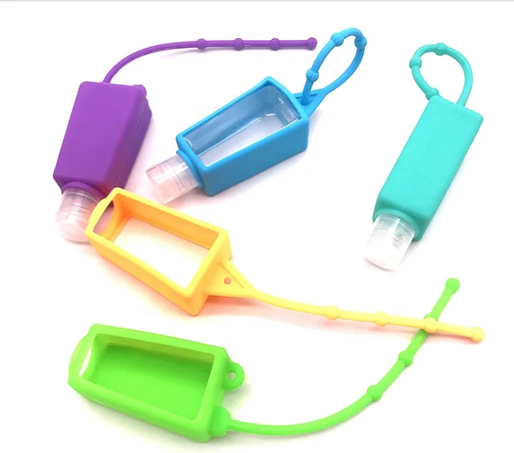 Мини Карманный силиконовый дезинфицирующее средство для рук гель держатель чехол