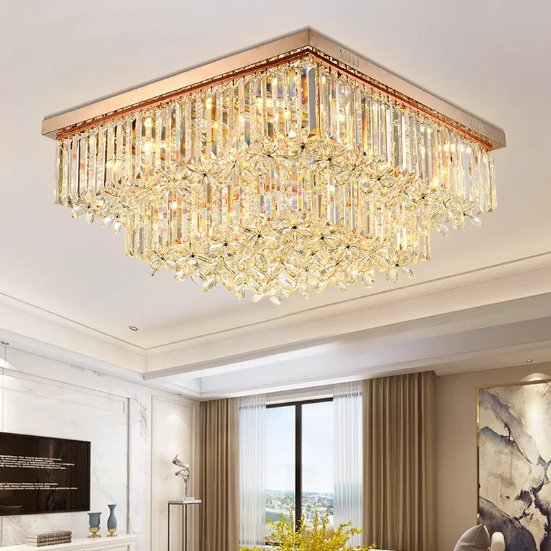 modern luxury k9 crystal chandelier lighting gold chandeliers pendant lights