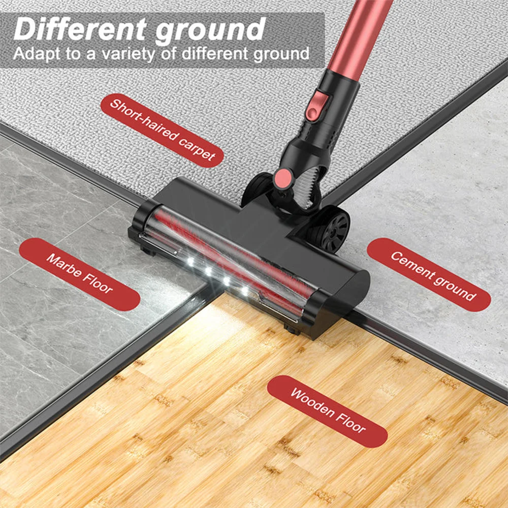PRETTYCARE Upright Vertical Electric Cyclone Handheld Carpet Stick Wireless Cordless Vacuum Cleaner Wireless Home For Carpets