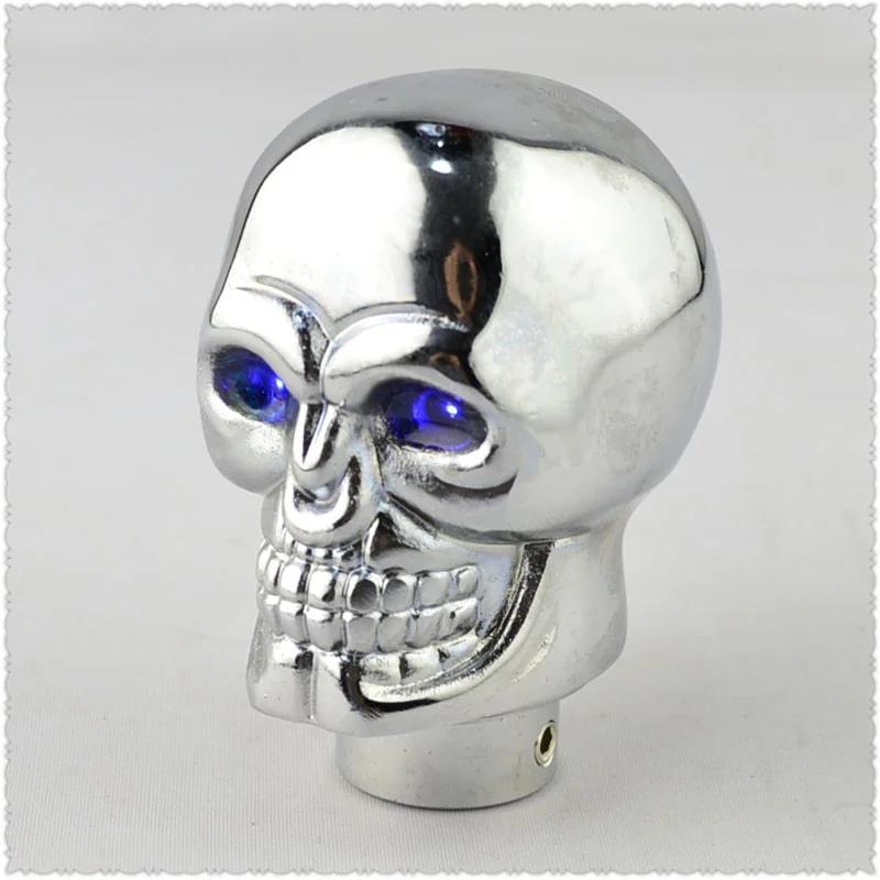 china manufacturer led light gear stick knob skull shift knob