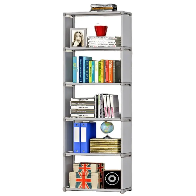 Wholesales Adjustable Bookshelf Kids Bedroom Simple Bookcase Bookshelf with Ladder DIY Bookshelf