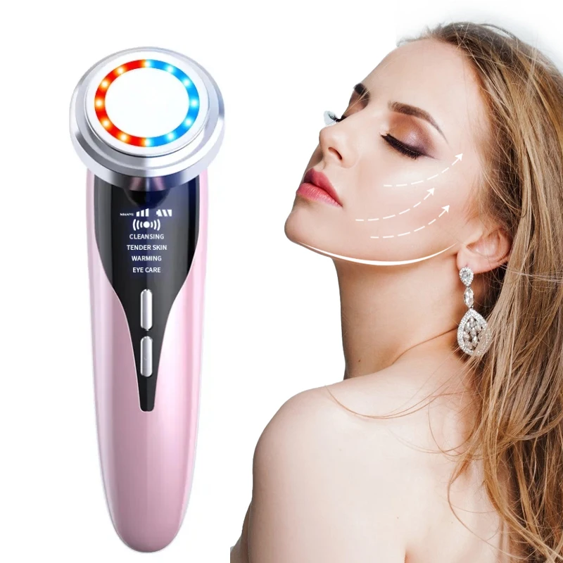 Home use frequency LED Cleansing Therapy Beauty Device Led Facial Massage Skin tightening lifting anti aging beauty instrument