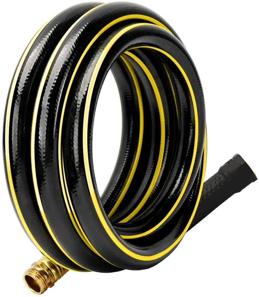 5 Star 3/4 inch 25ft Hot Sale High Pressure anti UV Soft No Kink Black Green PVC Car Washing Heavy Duty Garden Water Hoses