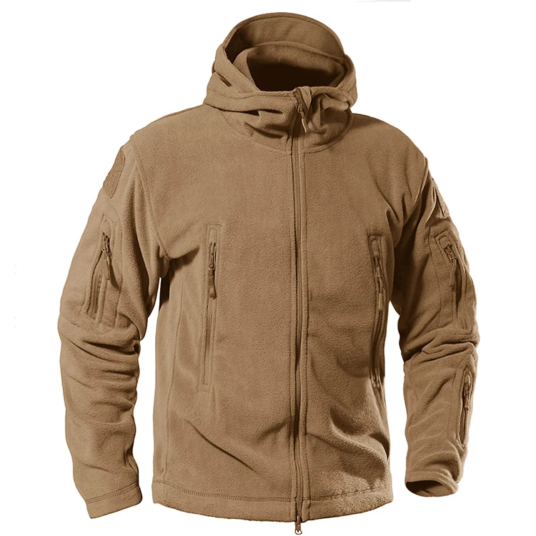 Hot Sales Outdoor Men Winter Tactical  Hunting Fleece Jacket Warm Winter Coat Plus Size For Men