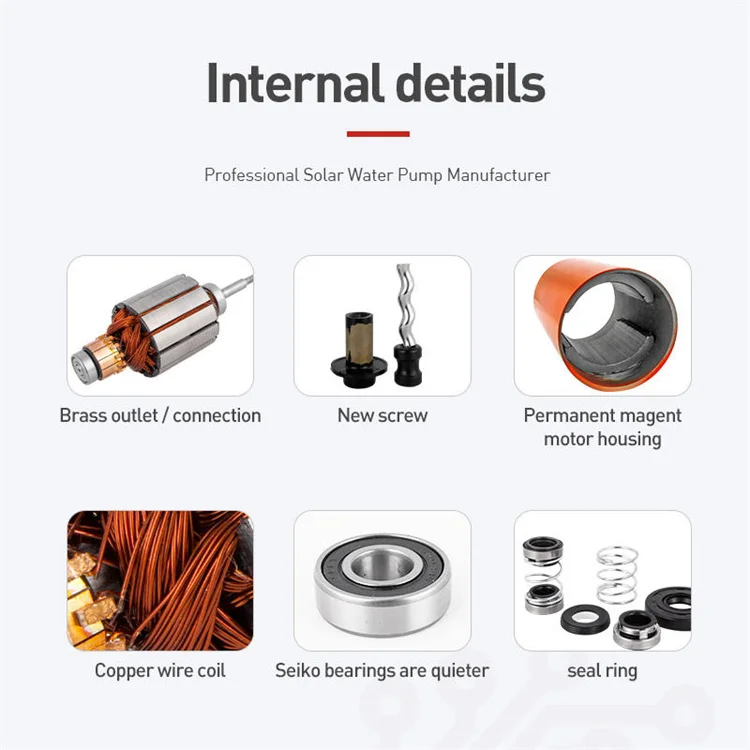 Deep Well 12V DC 1 Inch Solar Bore Submersible Axial Flow Propeller Water Irrigation Pump