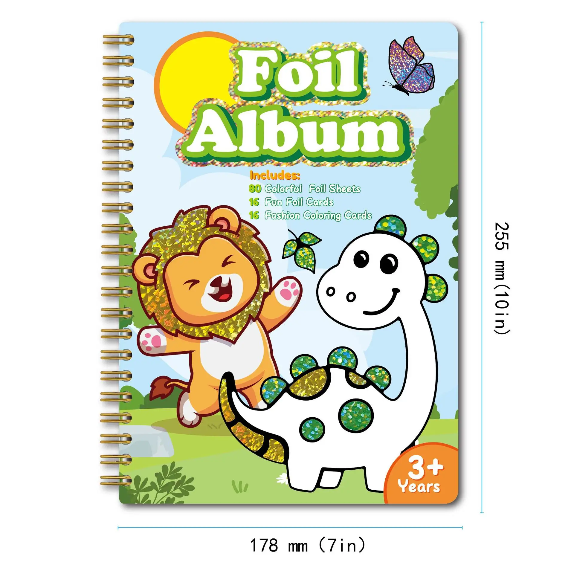 Art And Craft Activity Foil Fun Kids DIY Art Kits Creative Foil Art Sets With 16 Cards Travel Toys For Girl Boys Christmas Gift