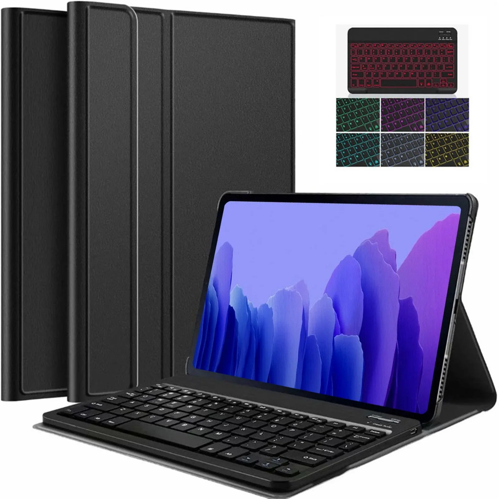 Multi-language layout Tablet Keyboard with case For Samsung Galaxy Tab A8 /S6 Lite/ A7/ S7/ S8 Tablet Wireless Keyboard Covers