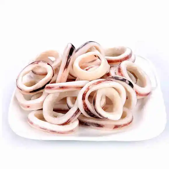 Frozen Skin Off Cooked Boiled Bread Black Squid Ring
