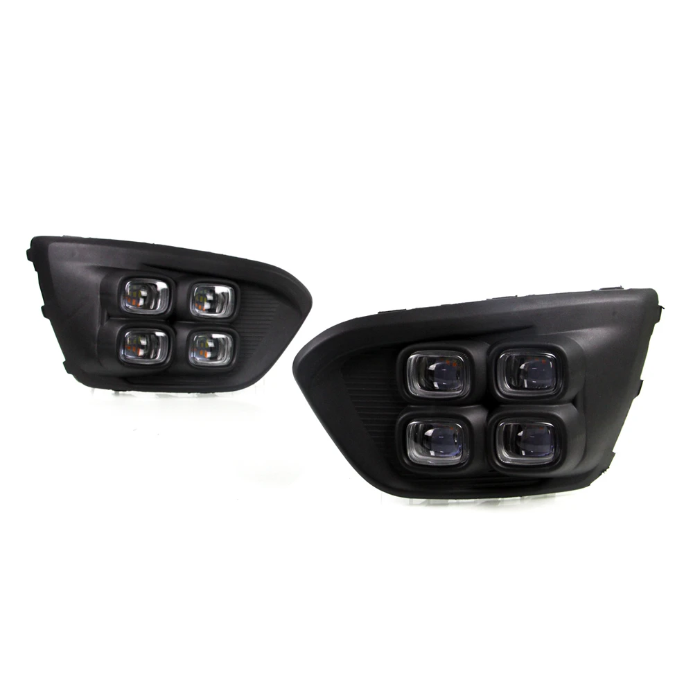 Новейшие светодиодные противотуманные фары для Kia KX Cross или RIO X Line 2017-2018 высокая мощность яркость