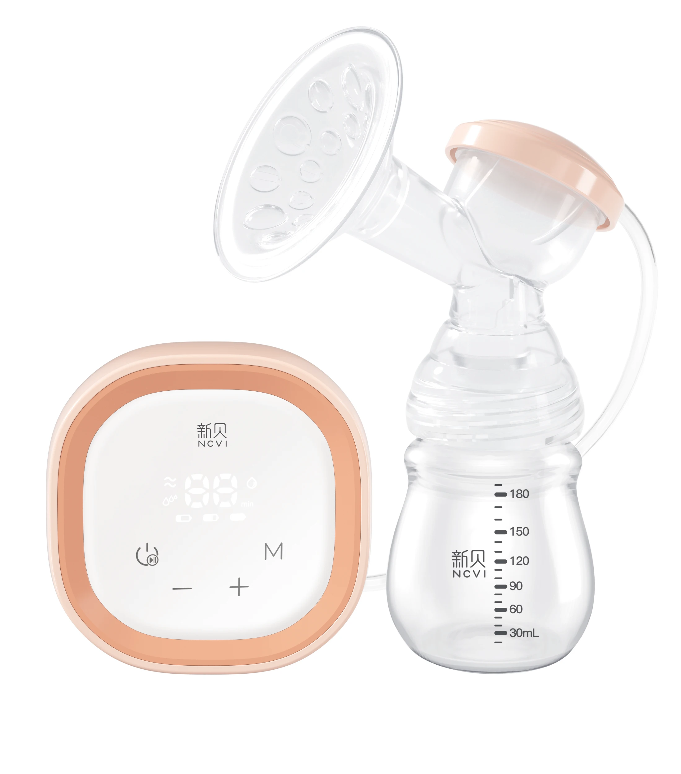 Anti-backflow Suitable Price Medical Breast Milk Extractor High Suction Power Single One-click Pause Breast pump