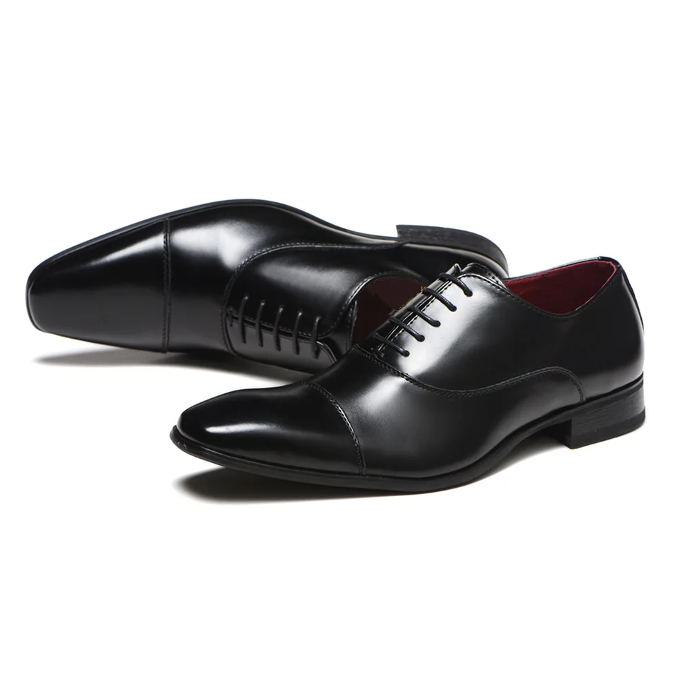 Fashion Solid Color Casual Mens Leader Shoes Wholesale Office Formal Luxury Pu Leather Shoes Men Dress