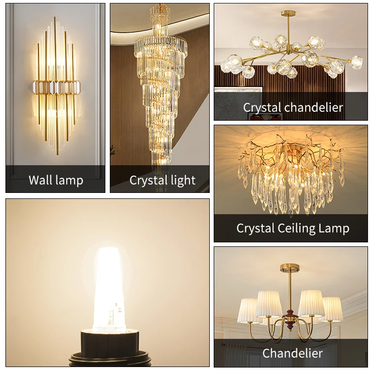 Wholesale G4 COB Light Bulb AC 220v AC230v No Flicker 2.5W LED Light Bulb G4 LED Bulb COB Light Source Replacement Halogen Lamp