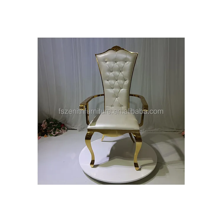 Factory Price Unique Appearance Stainless Steel Chair Wedding Furnitures for Wholesale