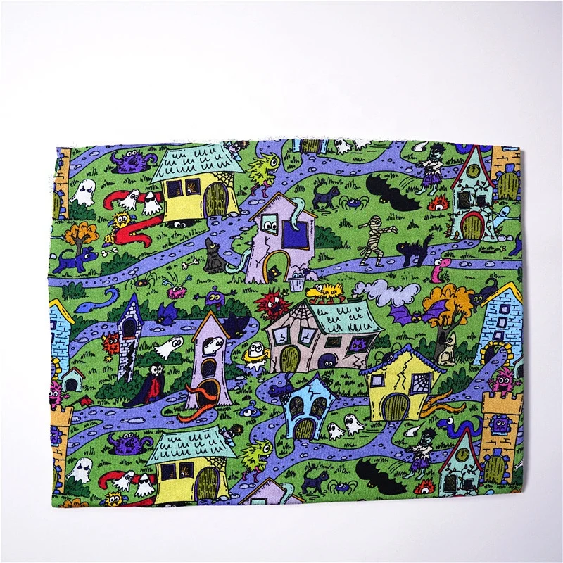 Wholesale custom Digital printed 70%bamboo 25%Cotton 5%Spandex terry cloth fabric for Hoodies 280gsm