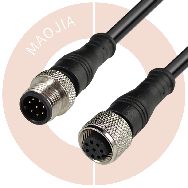 провод от мужчины к женщине ip67 ip68 водонепроницаемый 3 5 12 17-контактный разъем m8 4-контактный 8-контактный кабель m12
