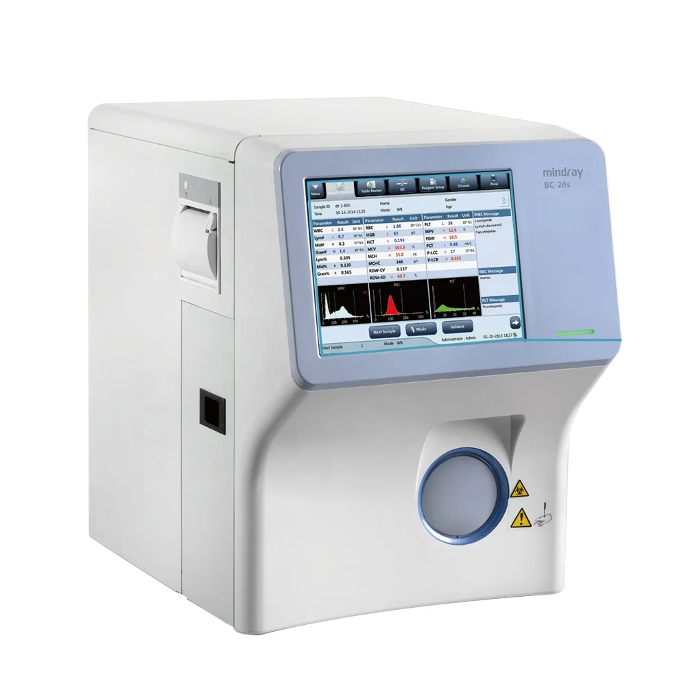 Mindray Bc20 3 Diff 3 Part Automated Hematology Analyzer for Hospital Clinic Wbc Bc-20 Bc20s Bc-20s