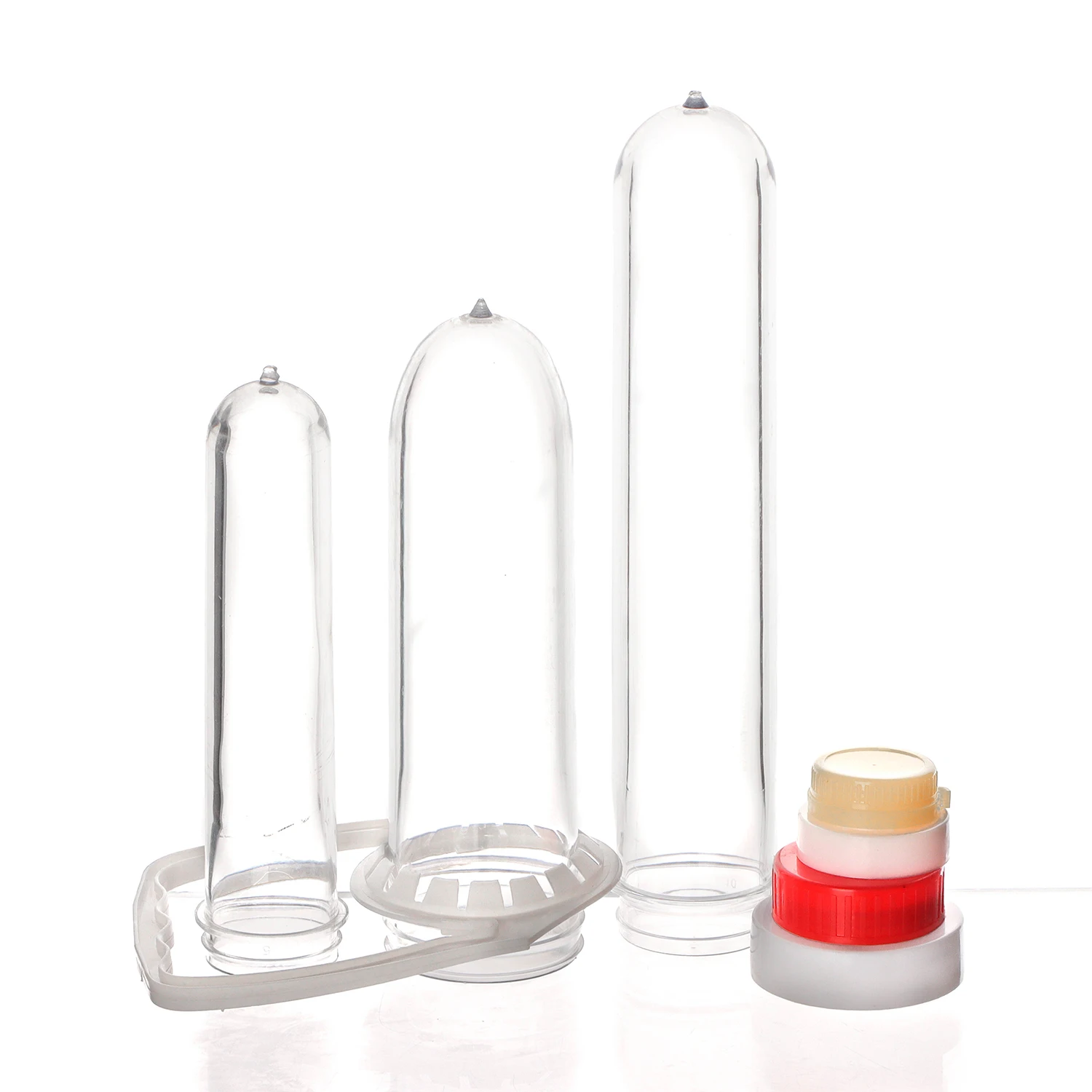 Customized Various Sizes Clear Cosmetics 28mm 44g PET green red Edible Oil Bottle Preform